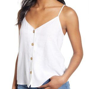 BP Linen Blend White Camisole Top